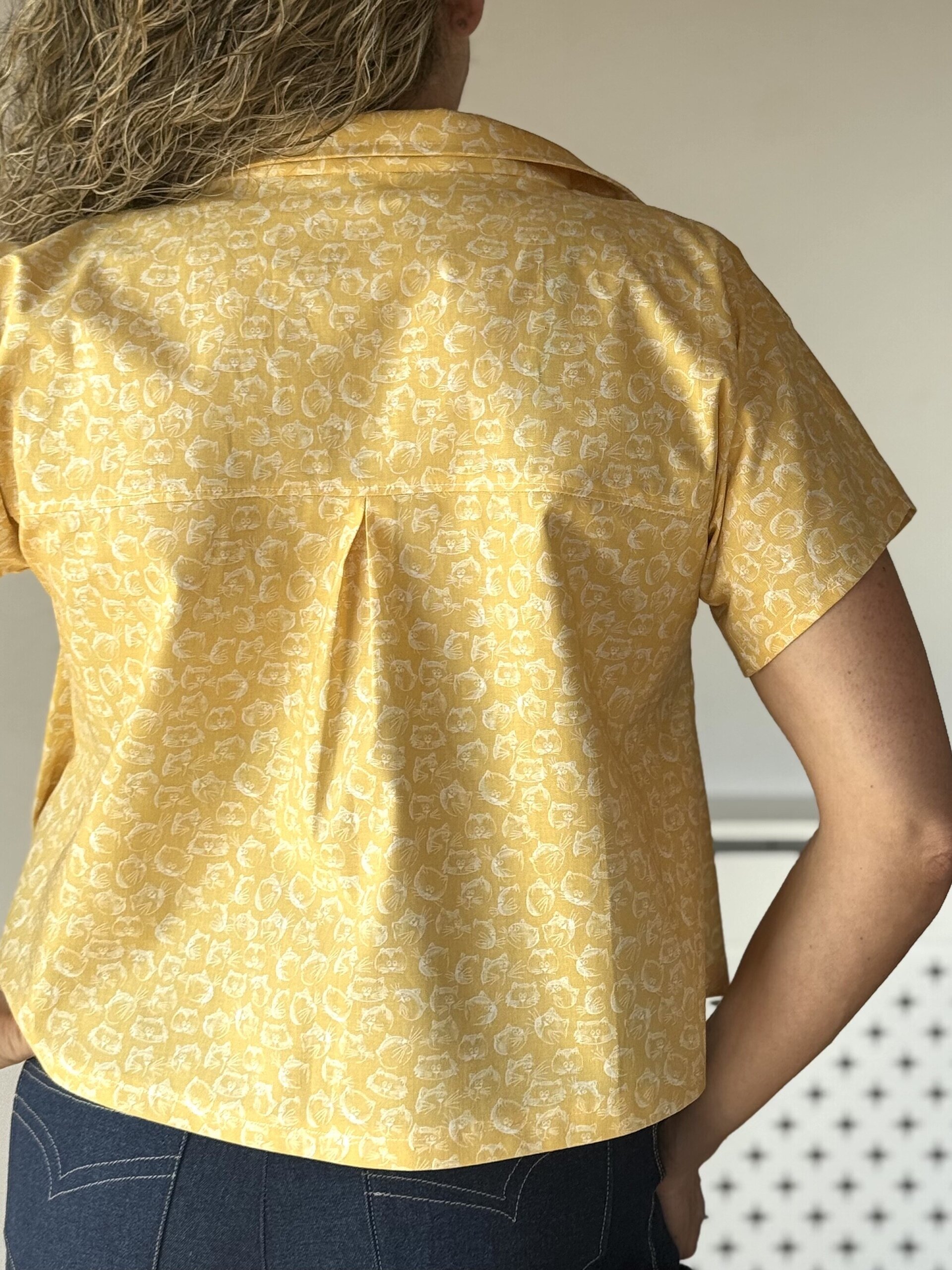 Blusa Dolman - Caras Gatos Amarillo - 7