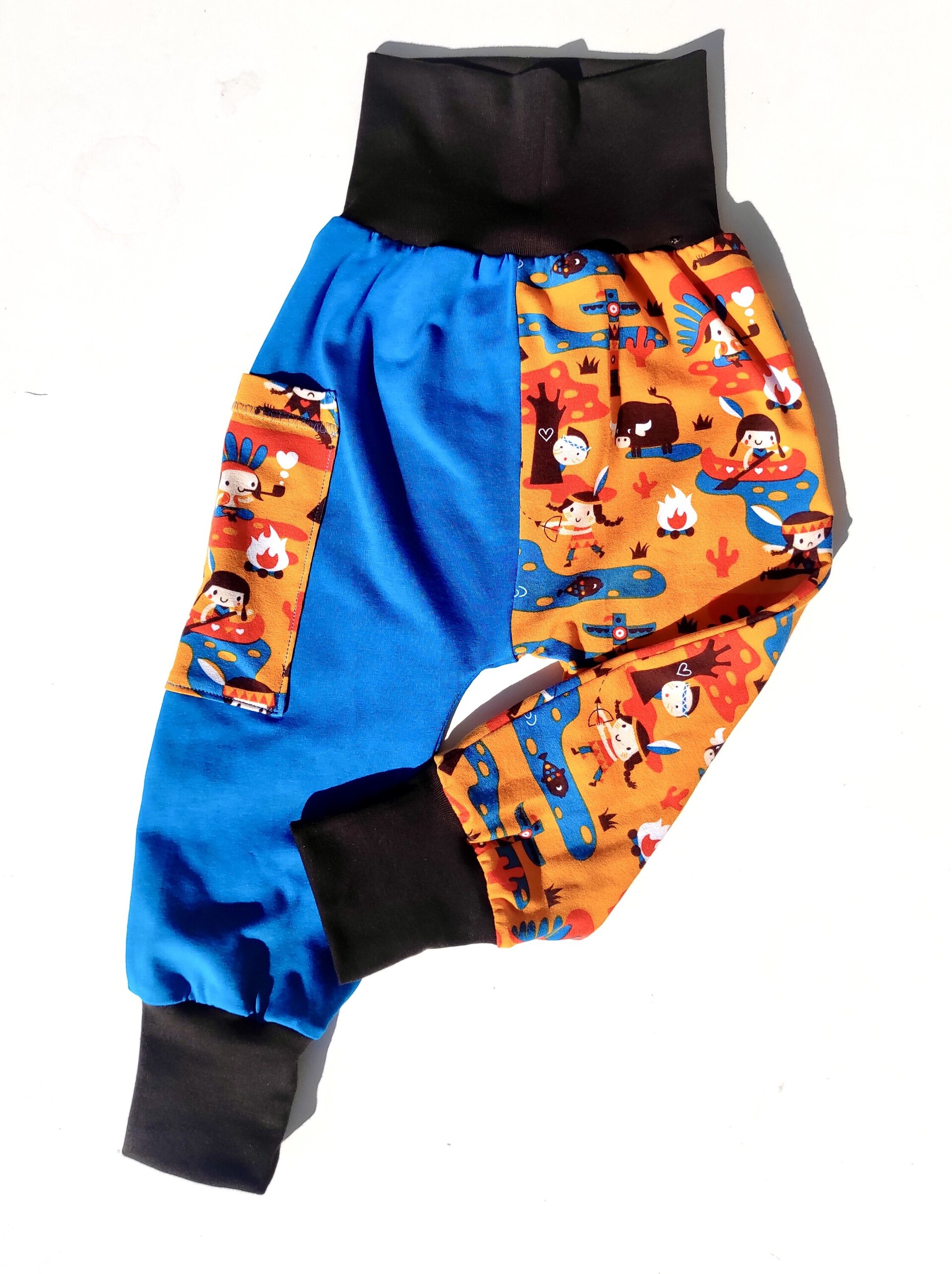 Pantalón Sarouel/Harem Bebé - Modelo único - Bolsillo - Indios - 3