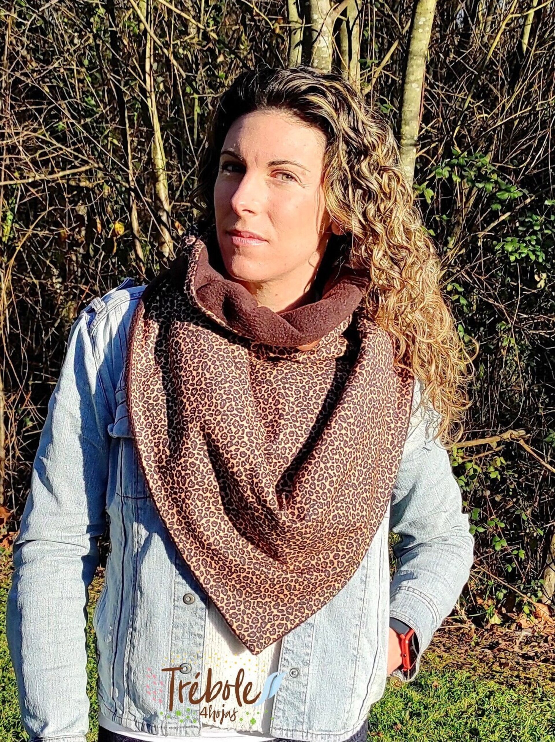 Bufanda triangular - Animal Print - 3