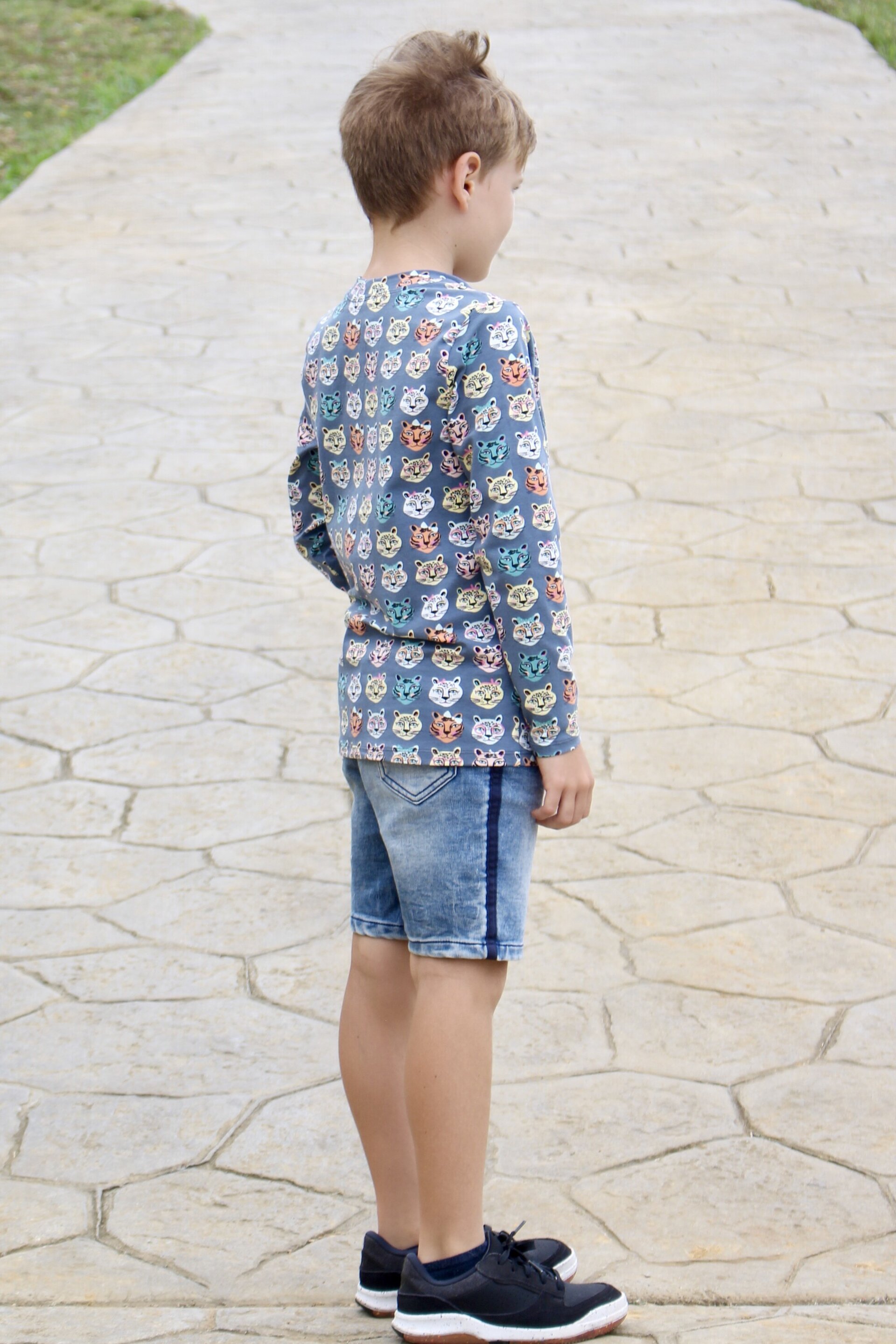 Camiseta Infantil Manga Larga - Tigres - 3