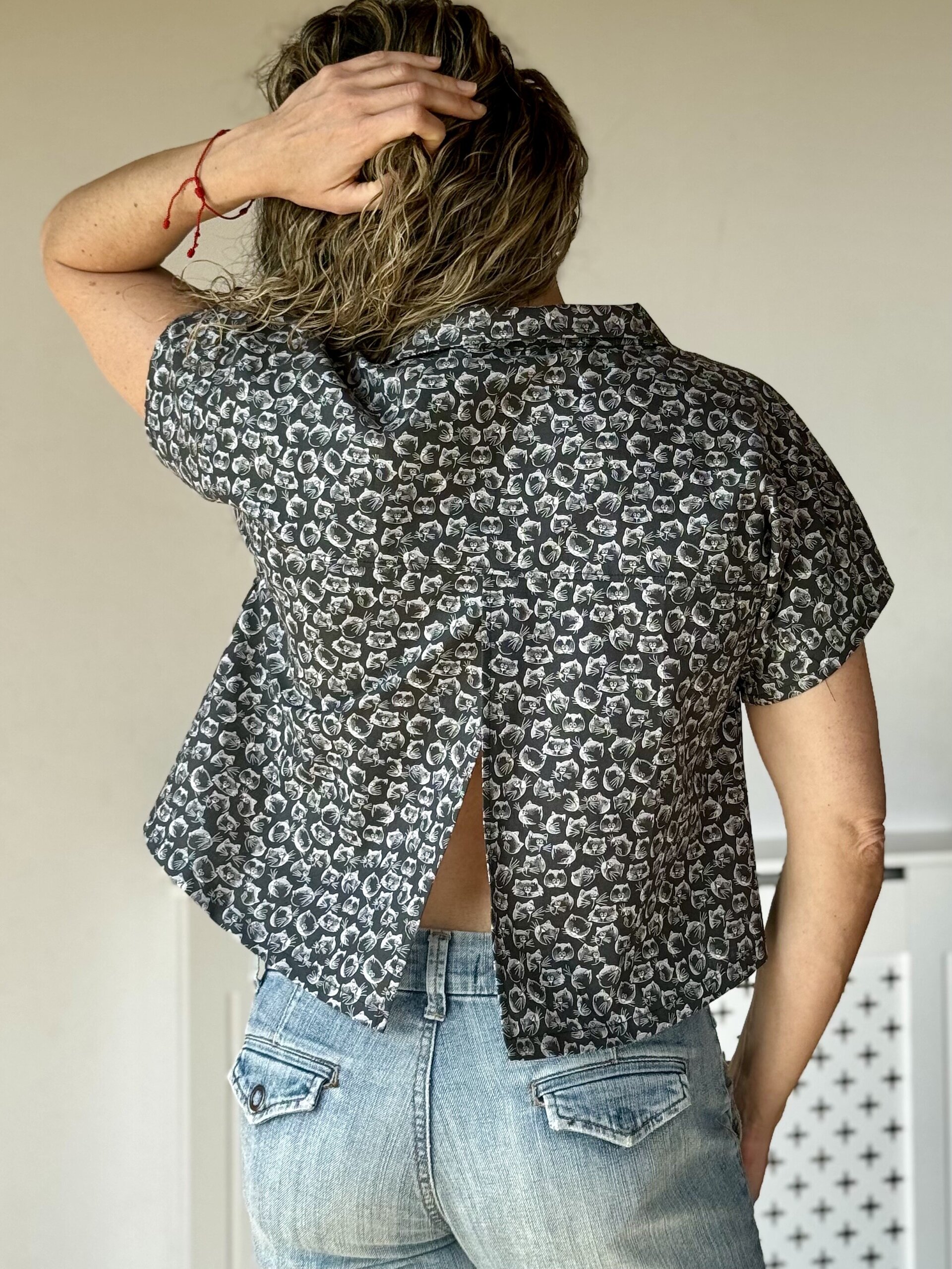 Blusa Dolman - Caras Gatos Amarillo - 10