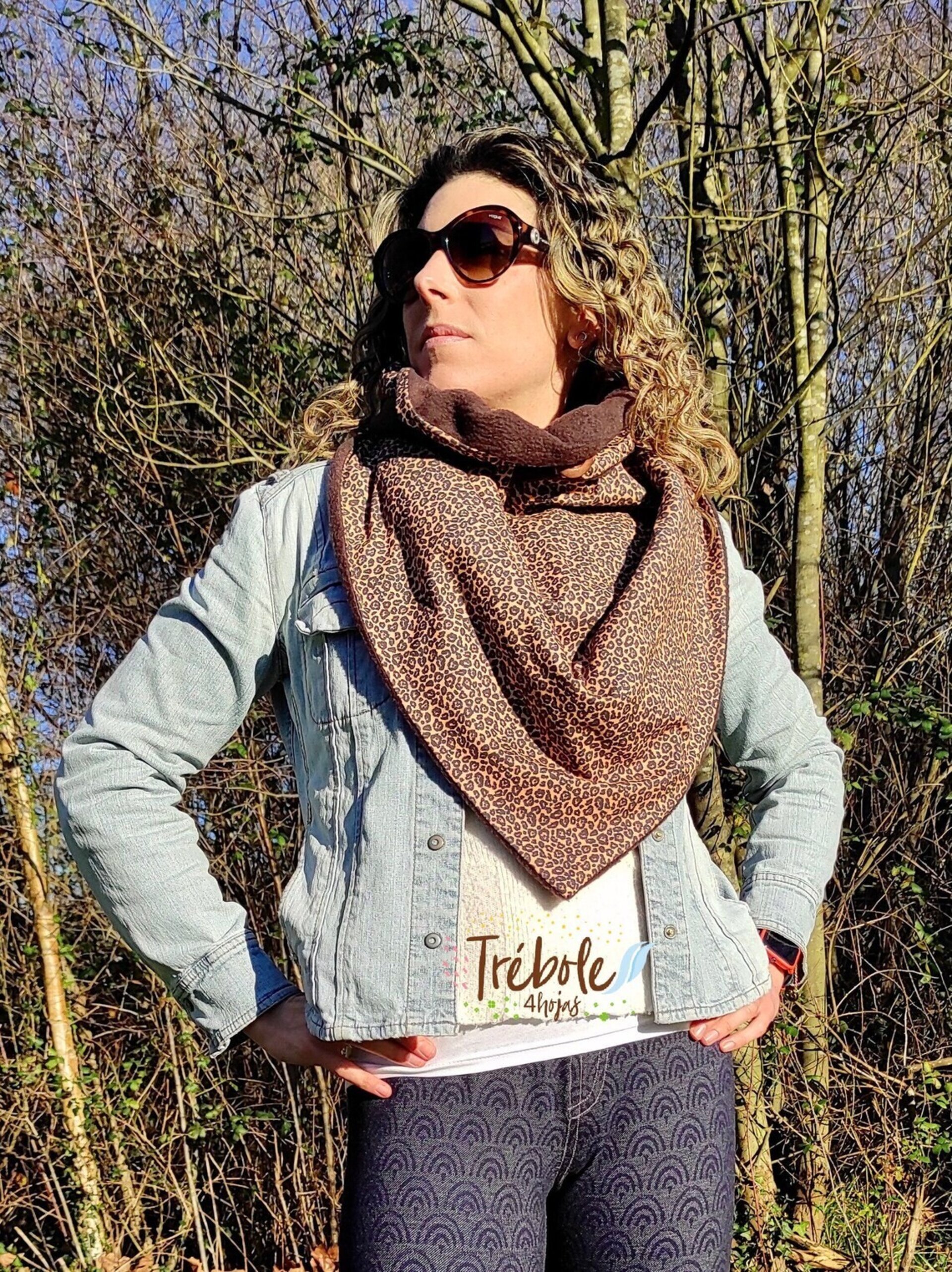 Bufanda triangular - Animal Print - 2