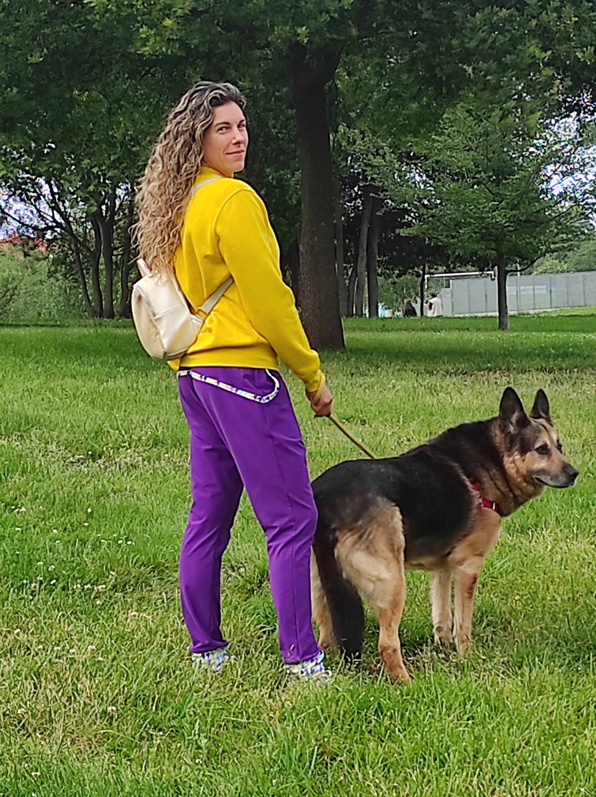 Pantalón Sarouel mujer - Canesú - Morado - 9