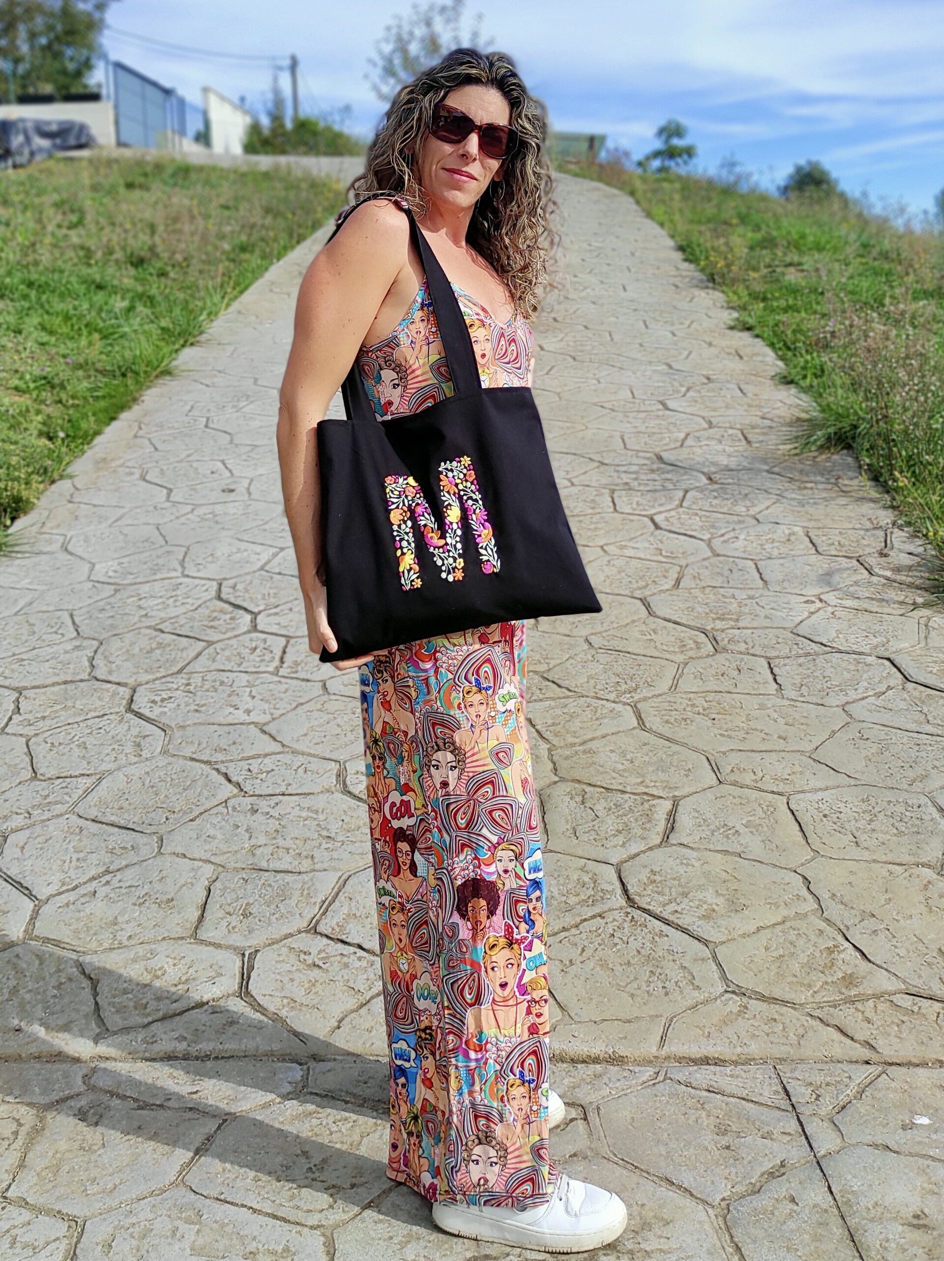 Tote Bag con bordado de Letra o Inicial - 2