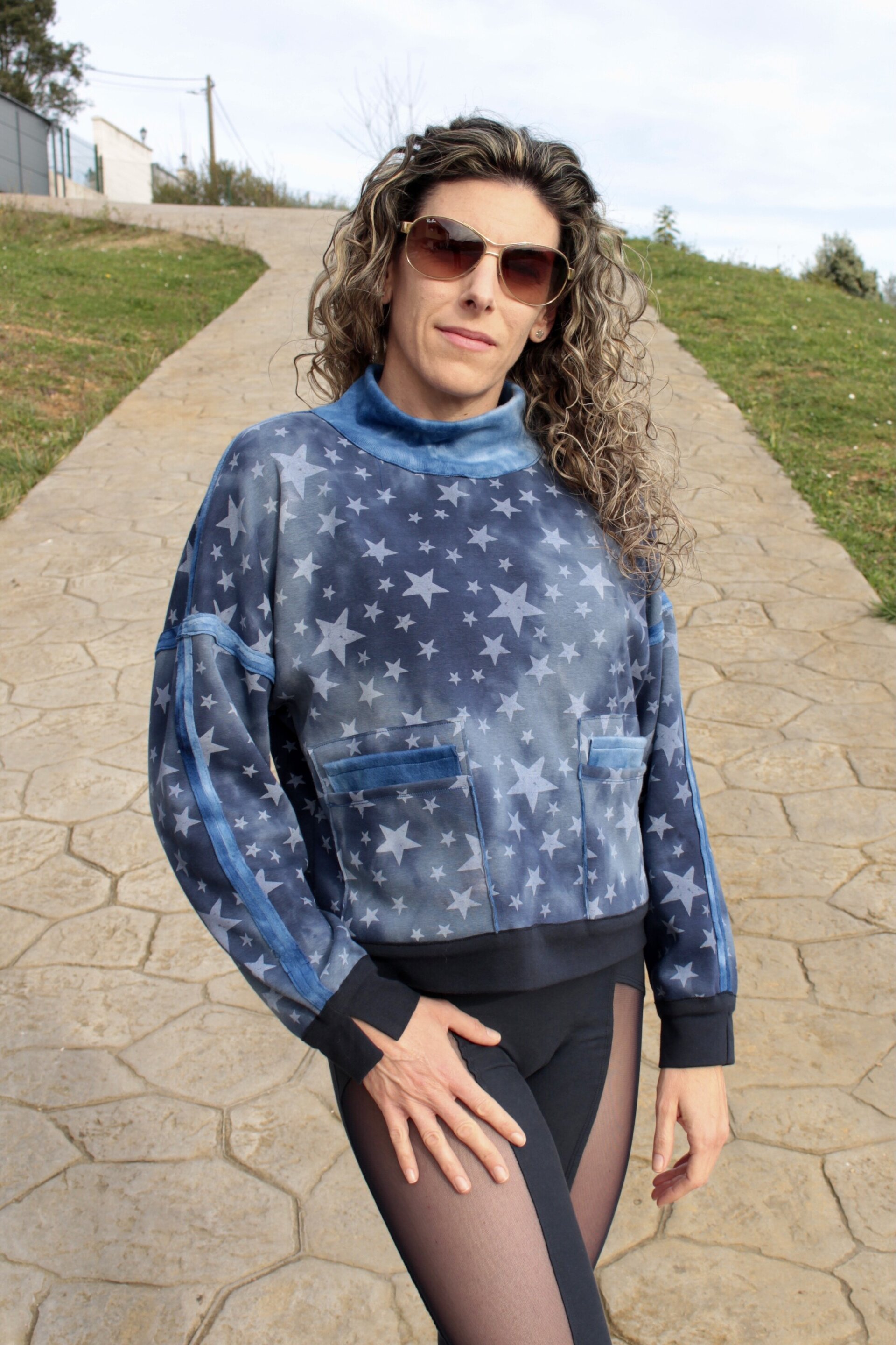 Sudadera costuras expuestas - Estrellas - 5