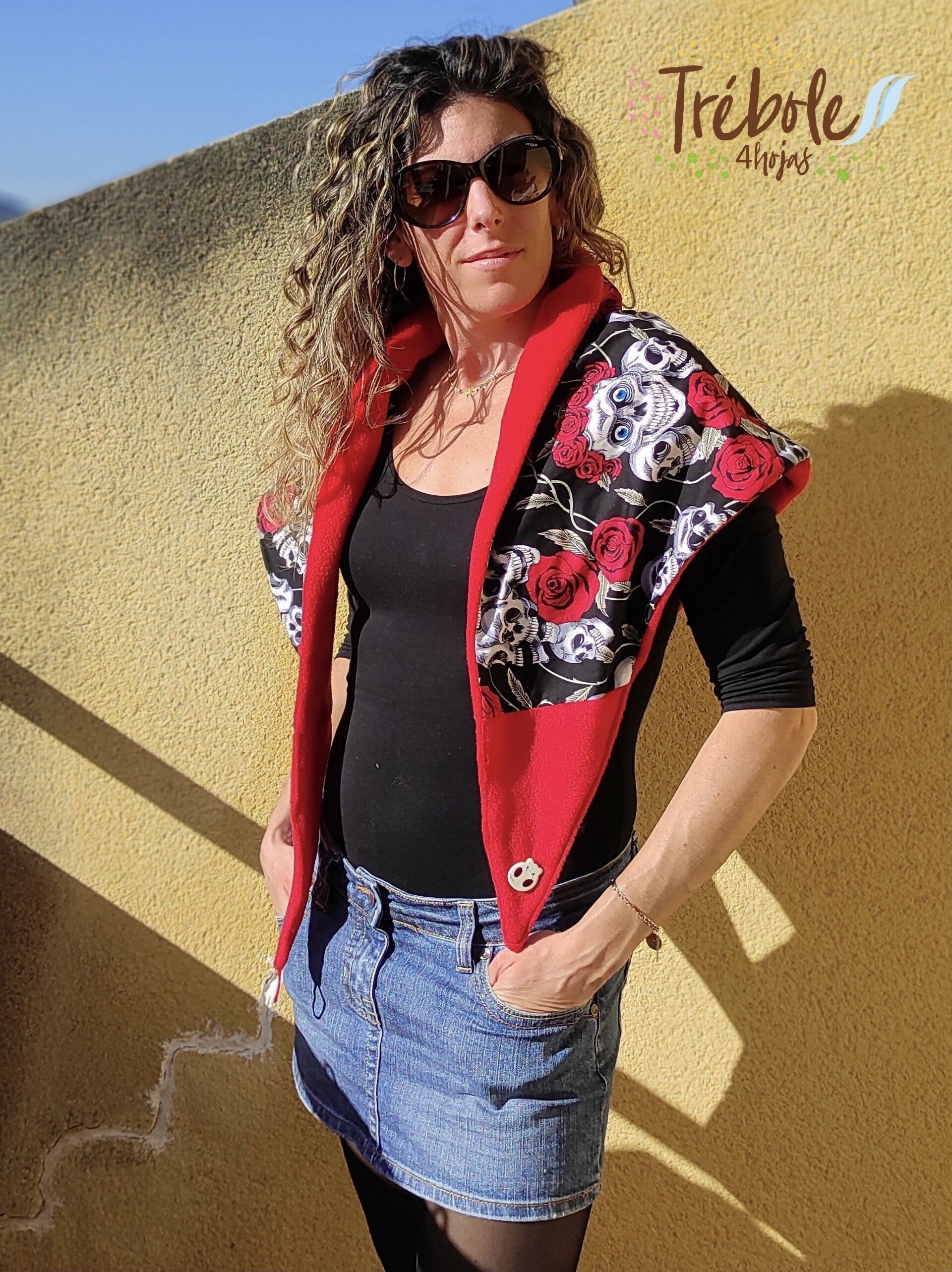 Bufanda triangular - Calaveras - 6