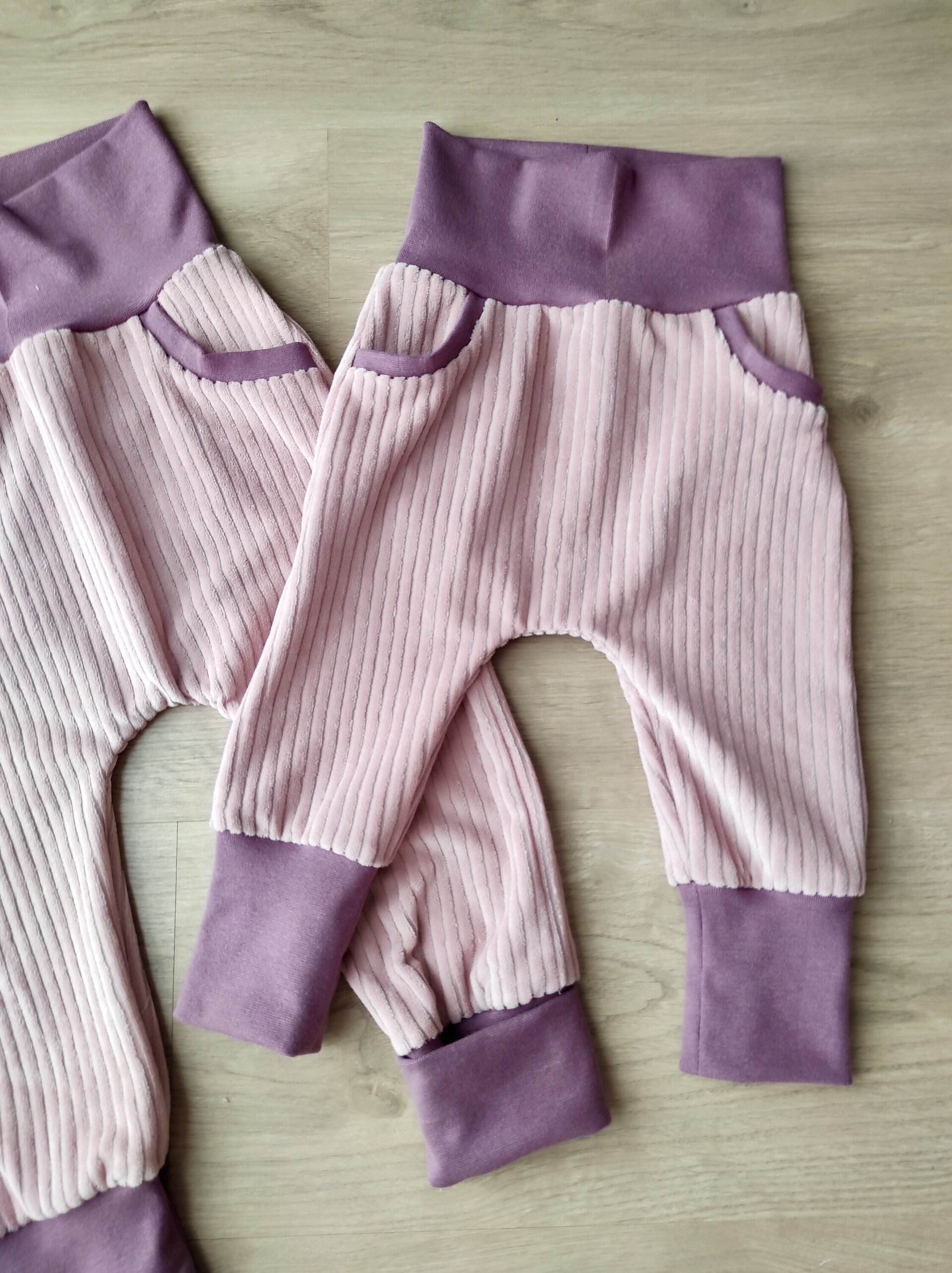 Pantalón Evolutivo Bolsillos - punto pana - rosa - 5