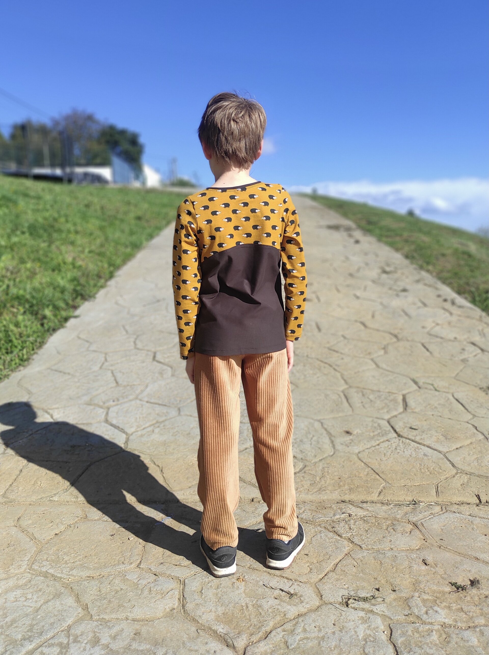 Pantalones Infantiles - Punto Pana - Camel - 2