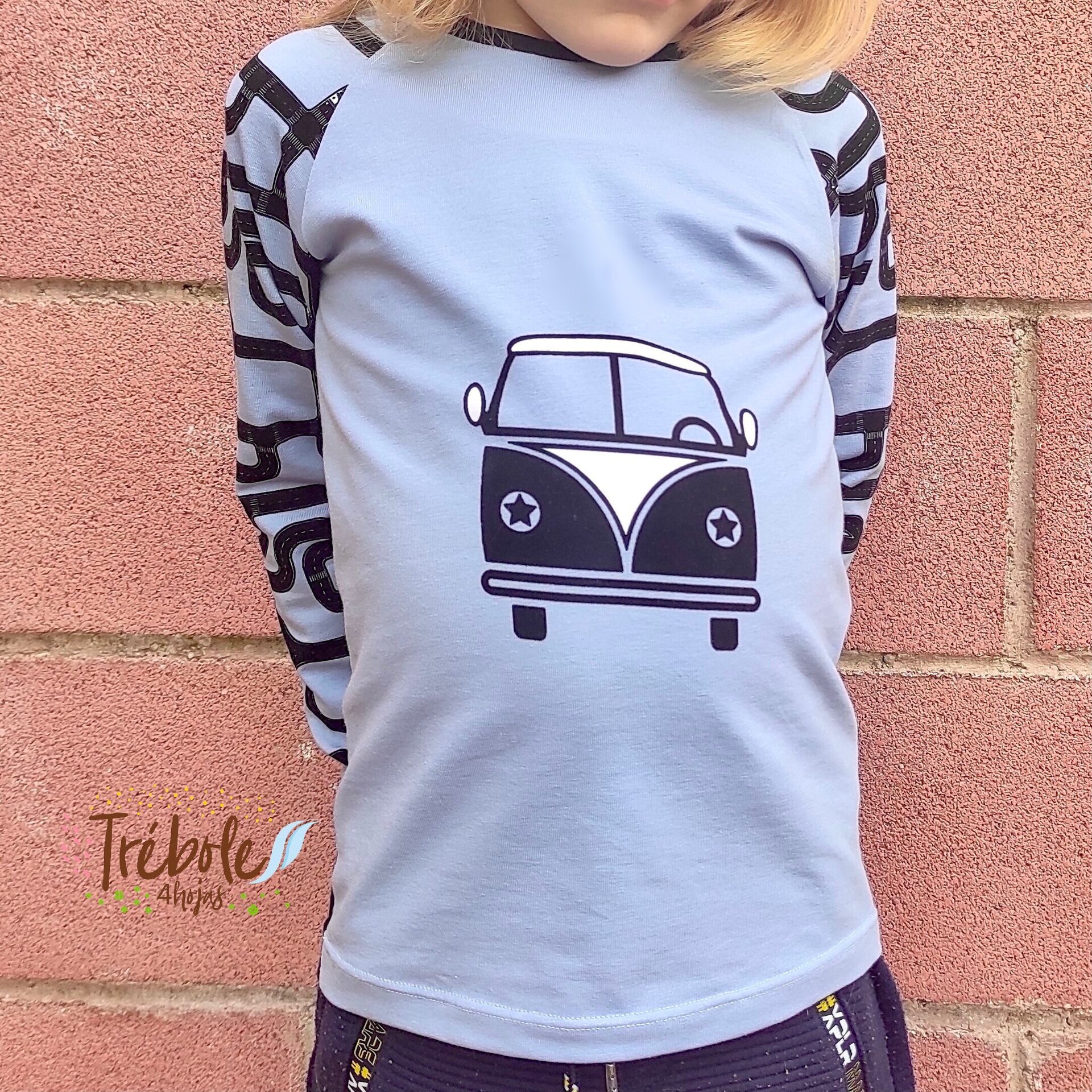 Camiseta Infantil Manga Larga - Furgo Van - 6