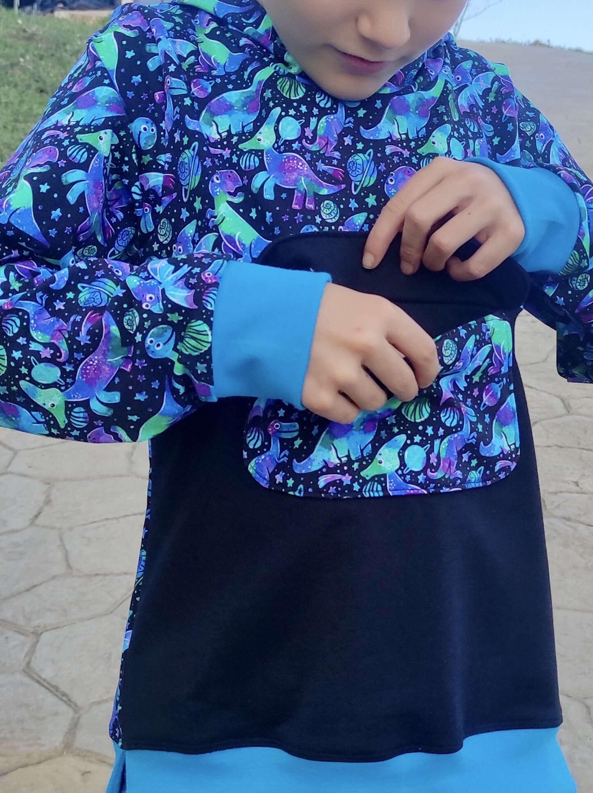 Sudadera Infantil - Capucha y Bolsillo - Dinosaurios - 2