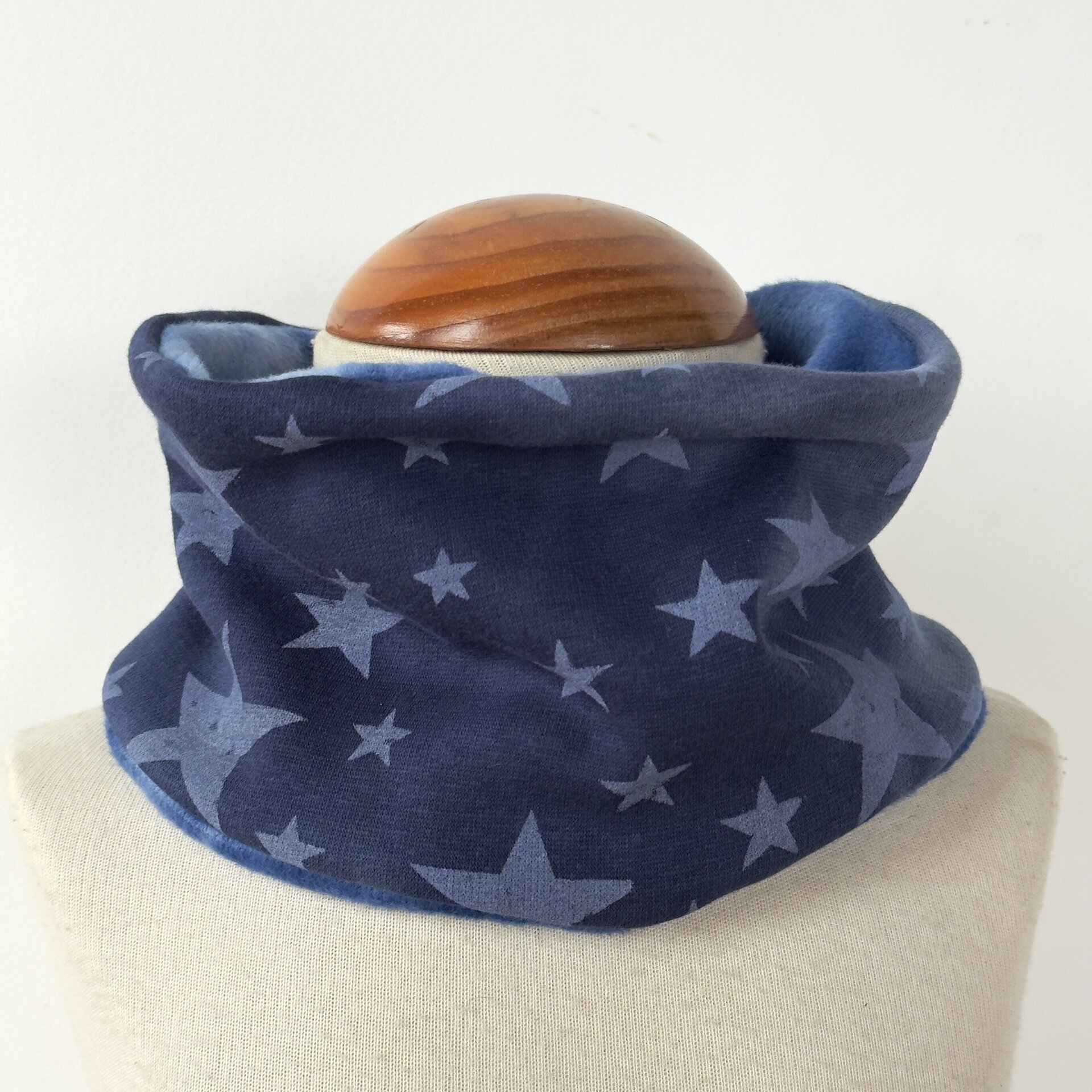 Braga Cuello Snaps - Estrellas tye die azul - 2