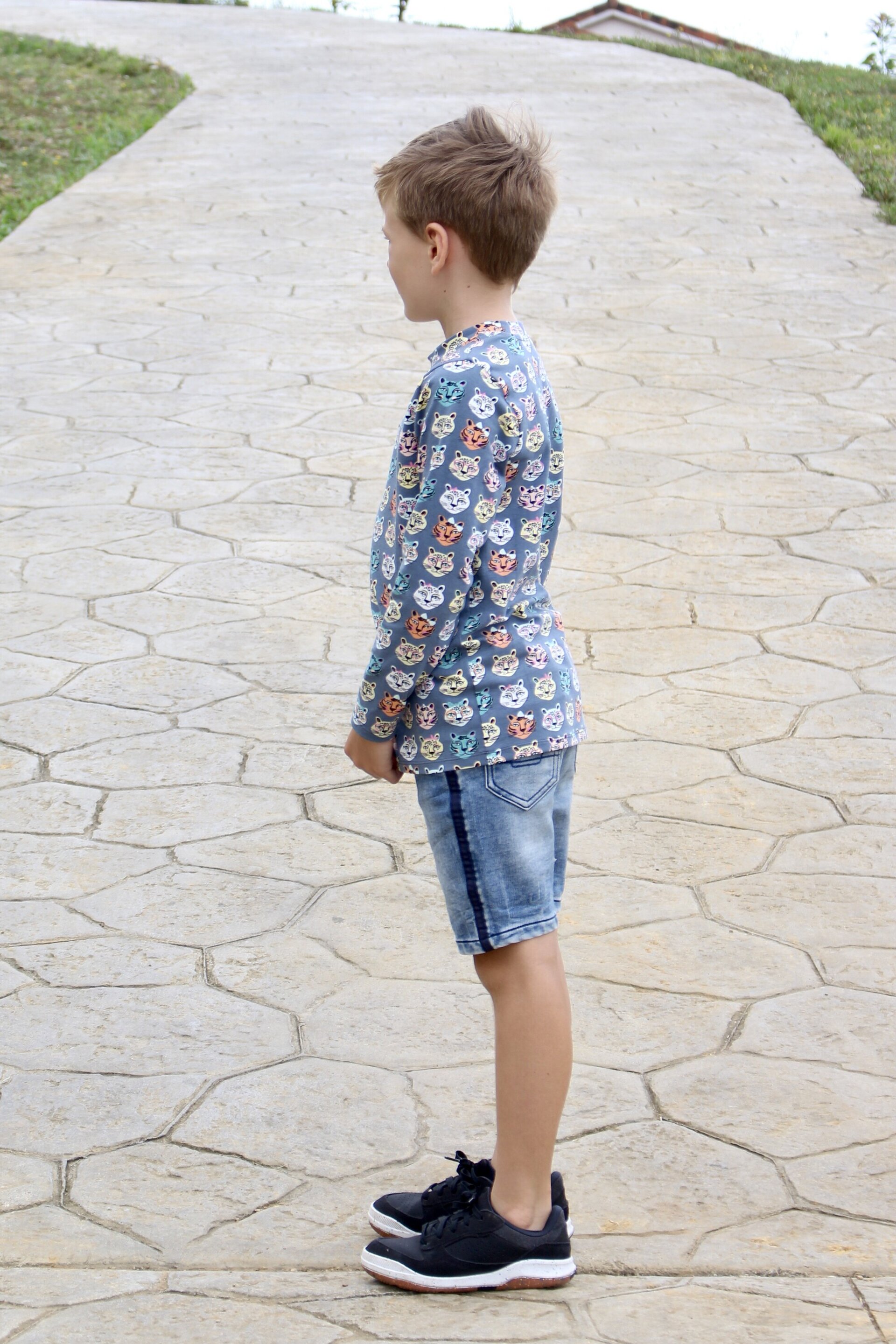 Camiseta Infantil Manga Larga - Tigres - 4