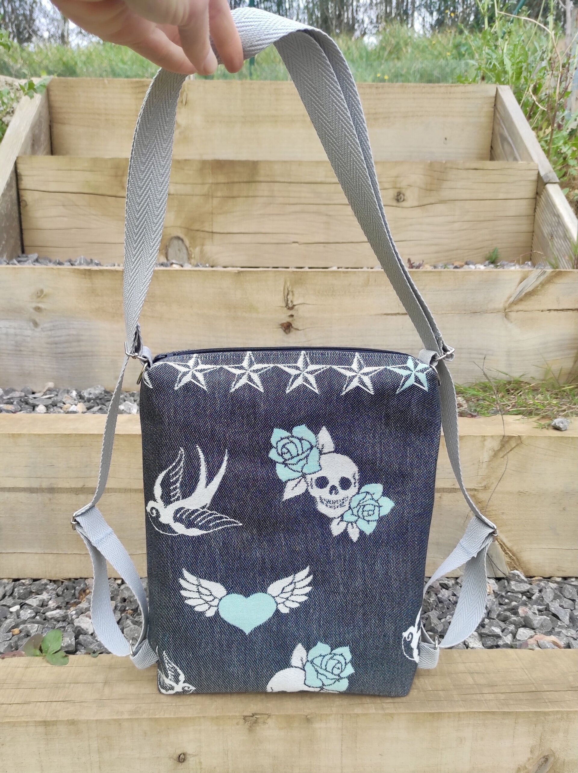 Bolso Mochila Convertible - Old School Ocean - 6