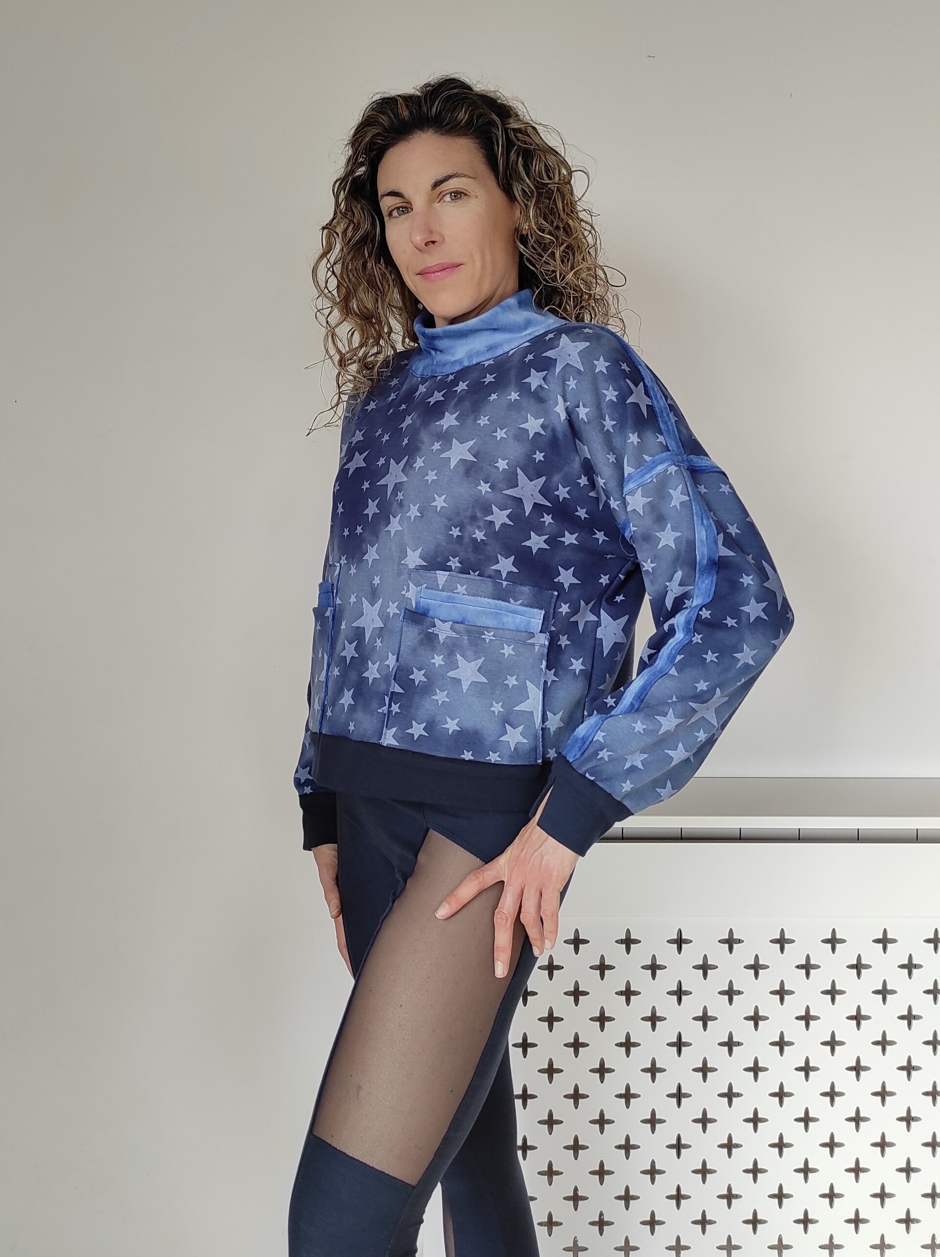 Sudadera costuras expuestas - Estrellas - 2