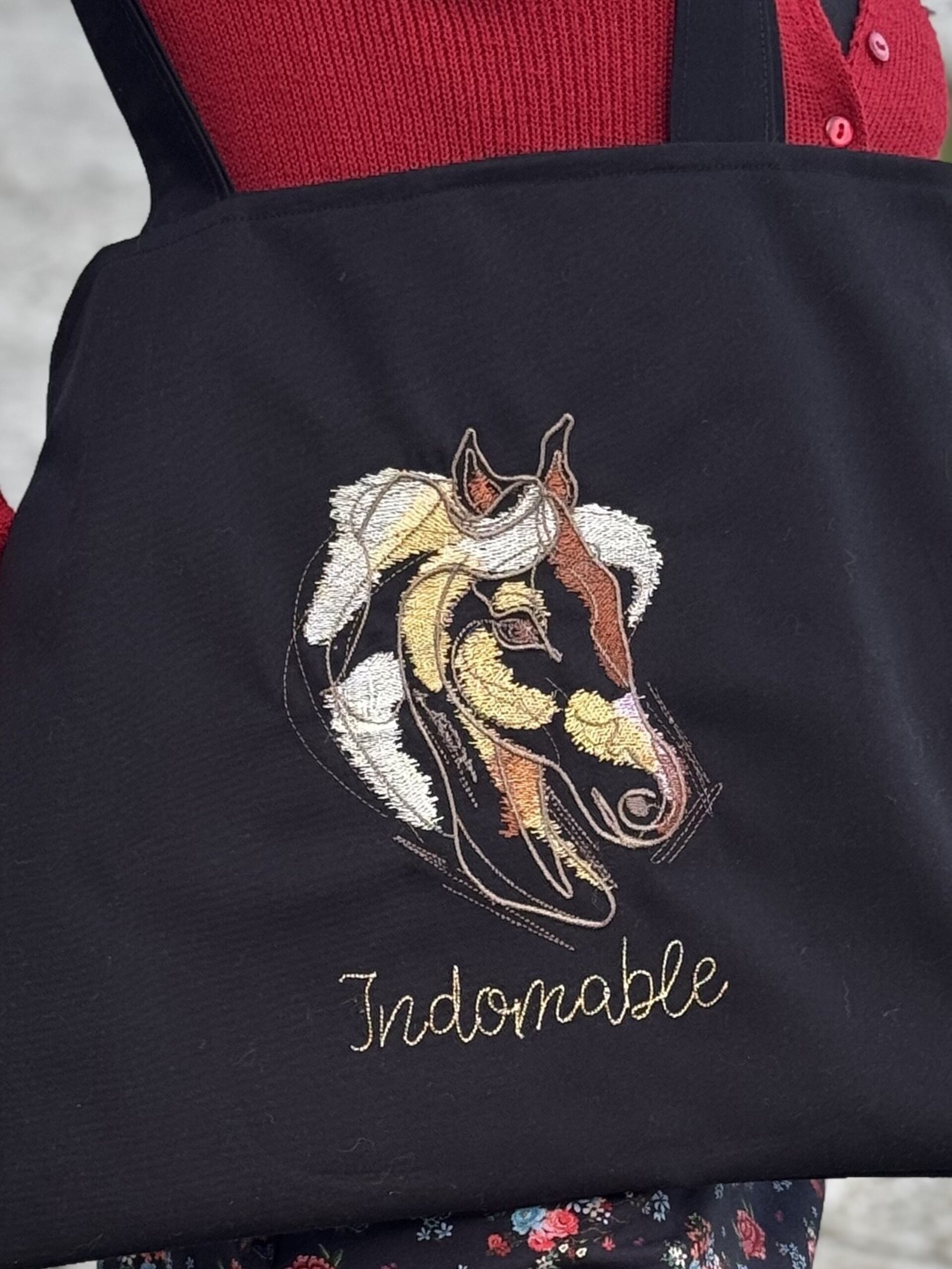 Tote Bag con bordado - Caballo Indomable - 4