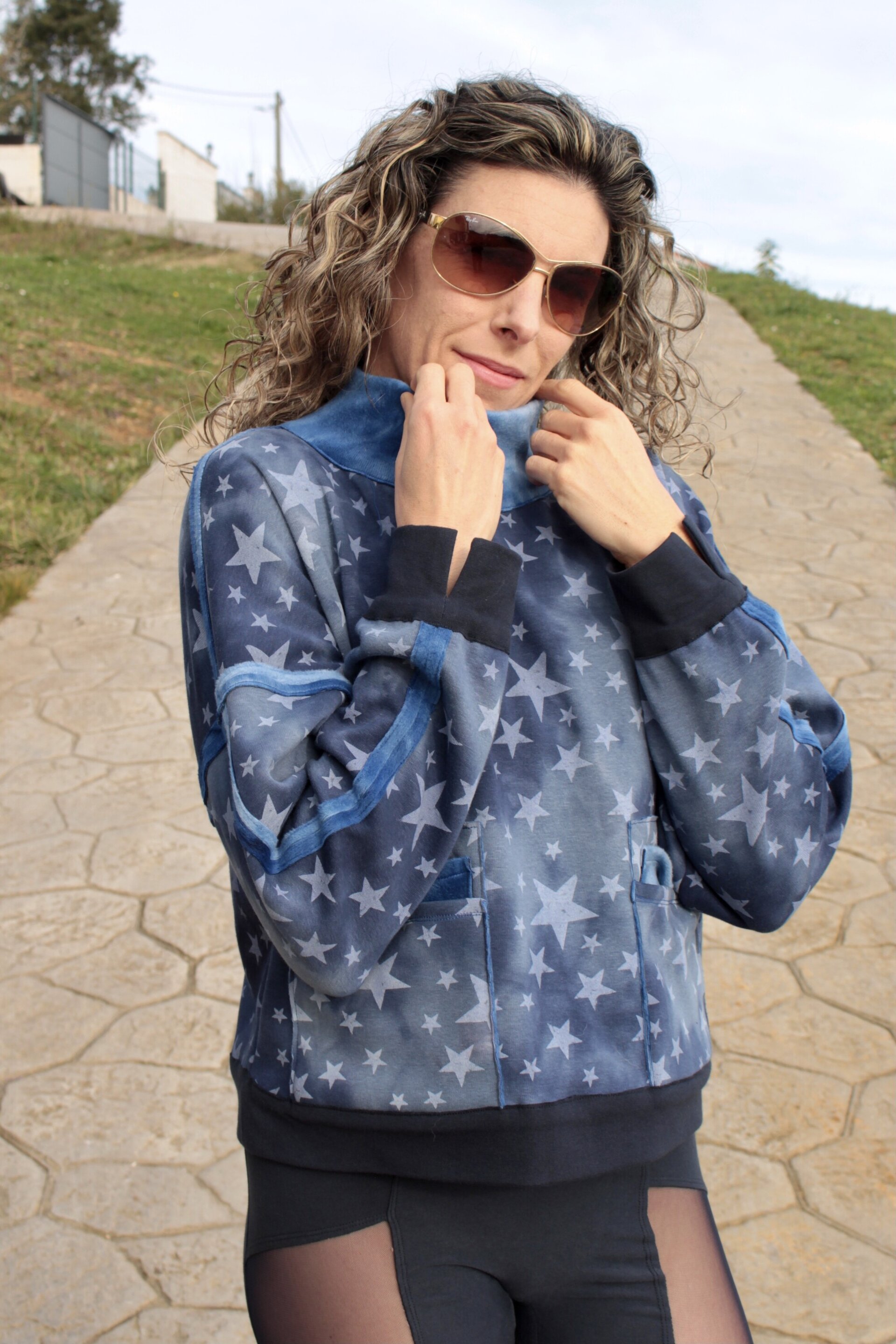 Sudadera costuras expuestas - Estrellas - 6