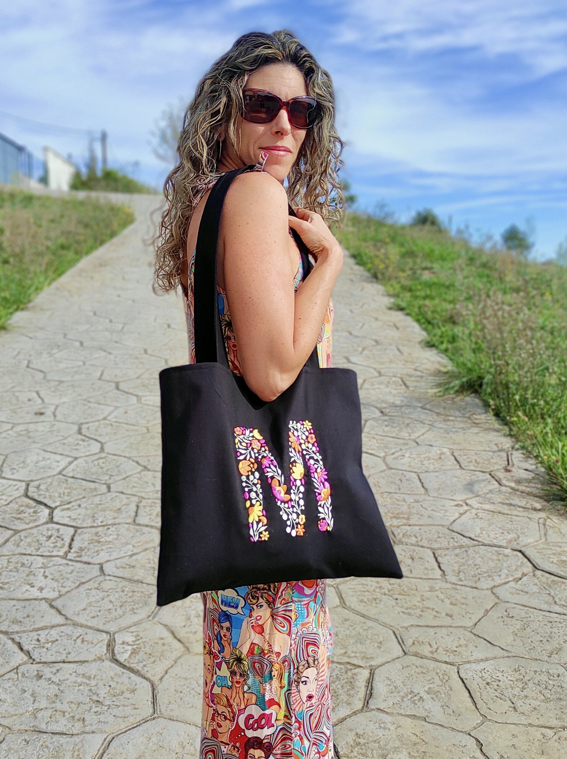 Tote Bag con bordado de Letra o Inicial - 4