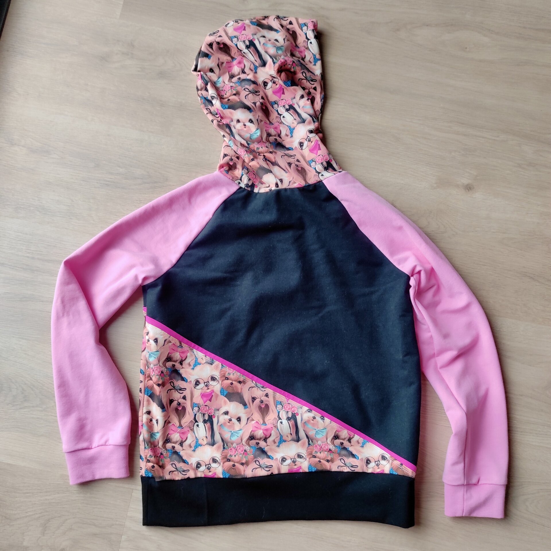 Sudadera Infantil con Capucha - color block - Perritos - 5