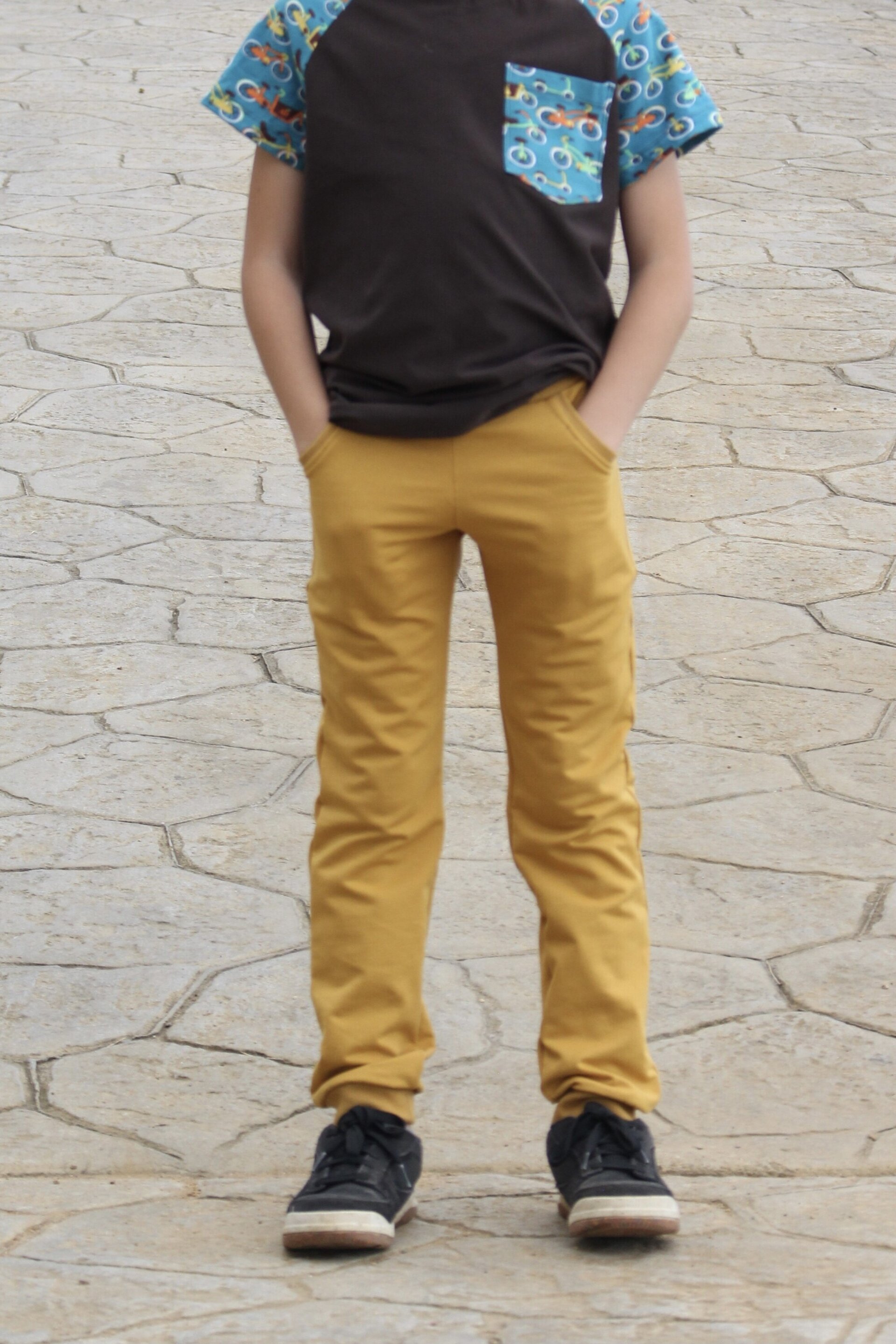 Joggers Infantiles Básicos - Mostaza - 3