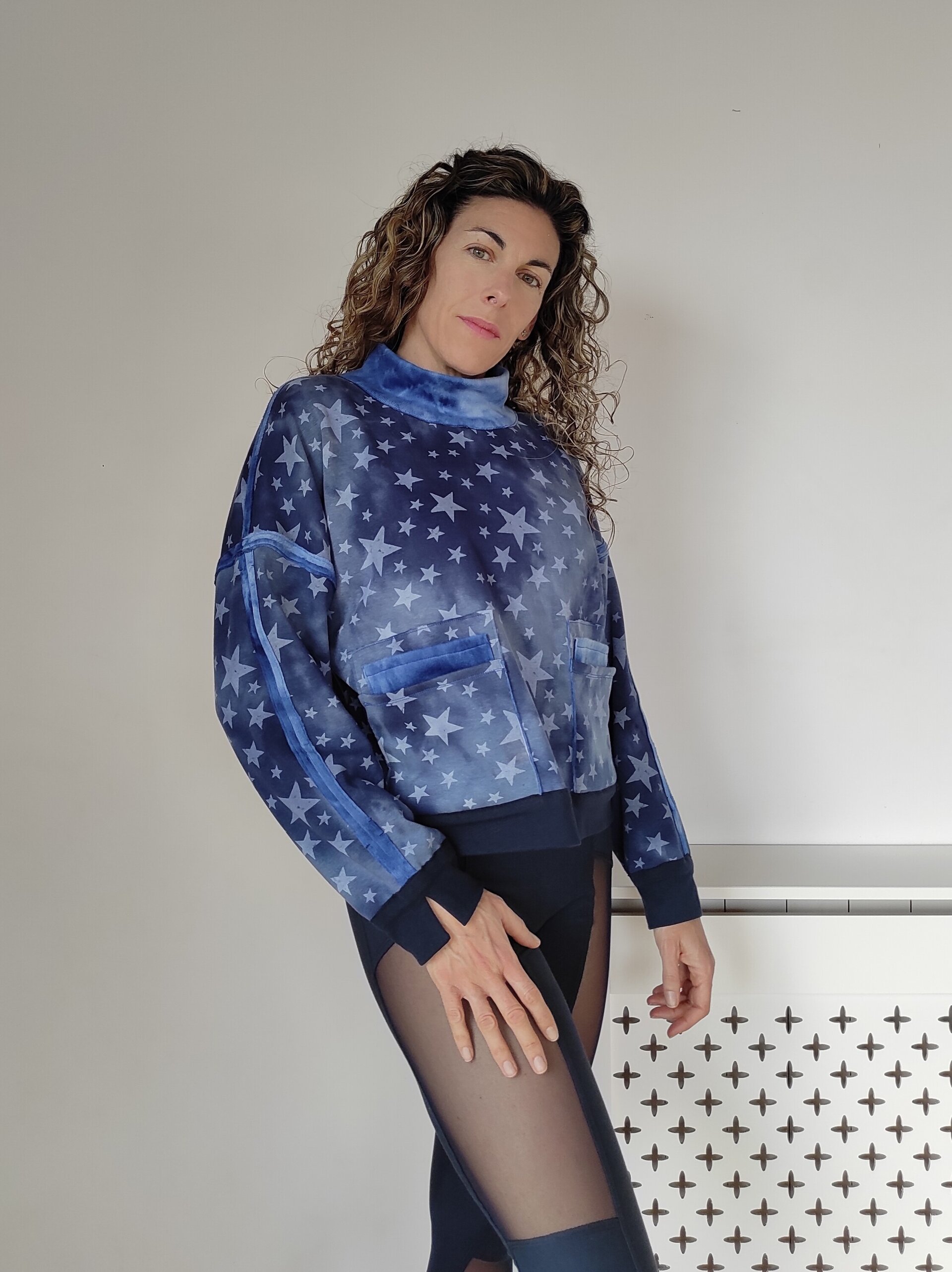 Sudadera costuras expuestas - Estrellas - 1